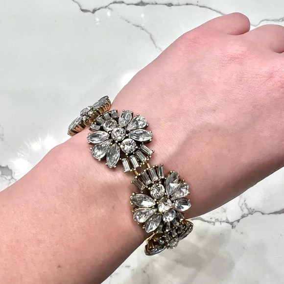 NWT J. Crew Rhinestone Bracelet - Picture 3 of 6